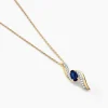 Collier Celestine Or Jaune Saphir Et Diamant