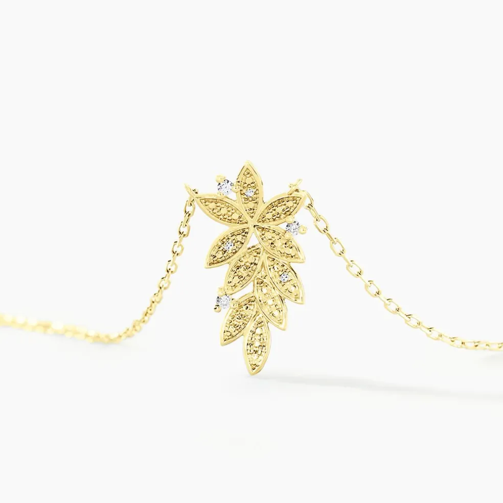 Collier Cezar Or Jaune Diamant