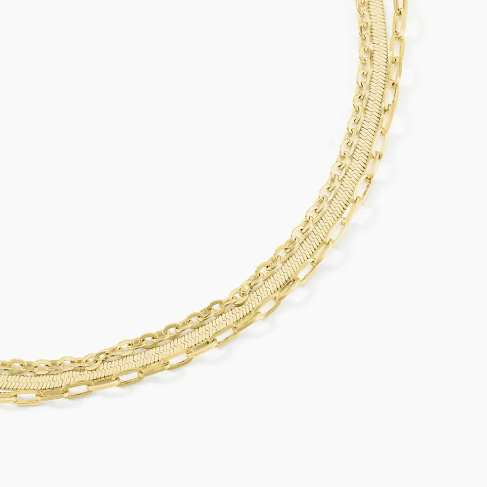 Collier Cherilyn Acier Doré