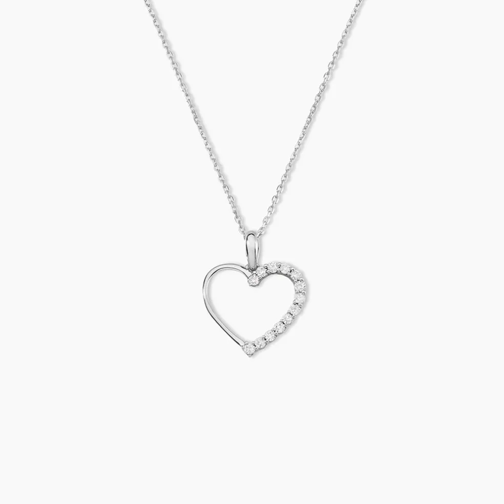 Collier Chlora Or Blanc Diamant