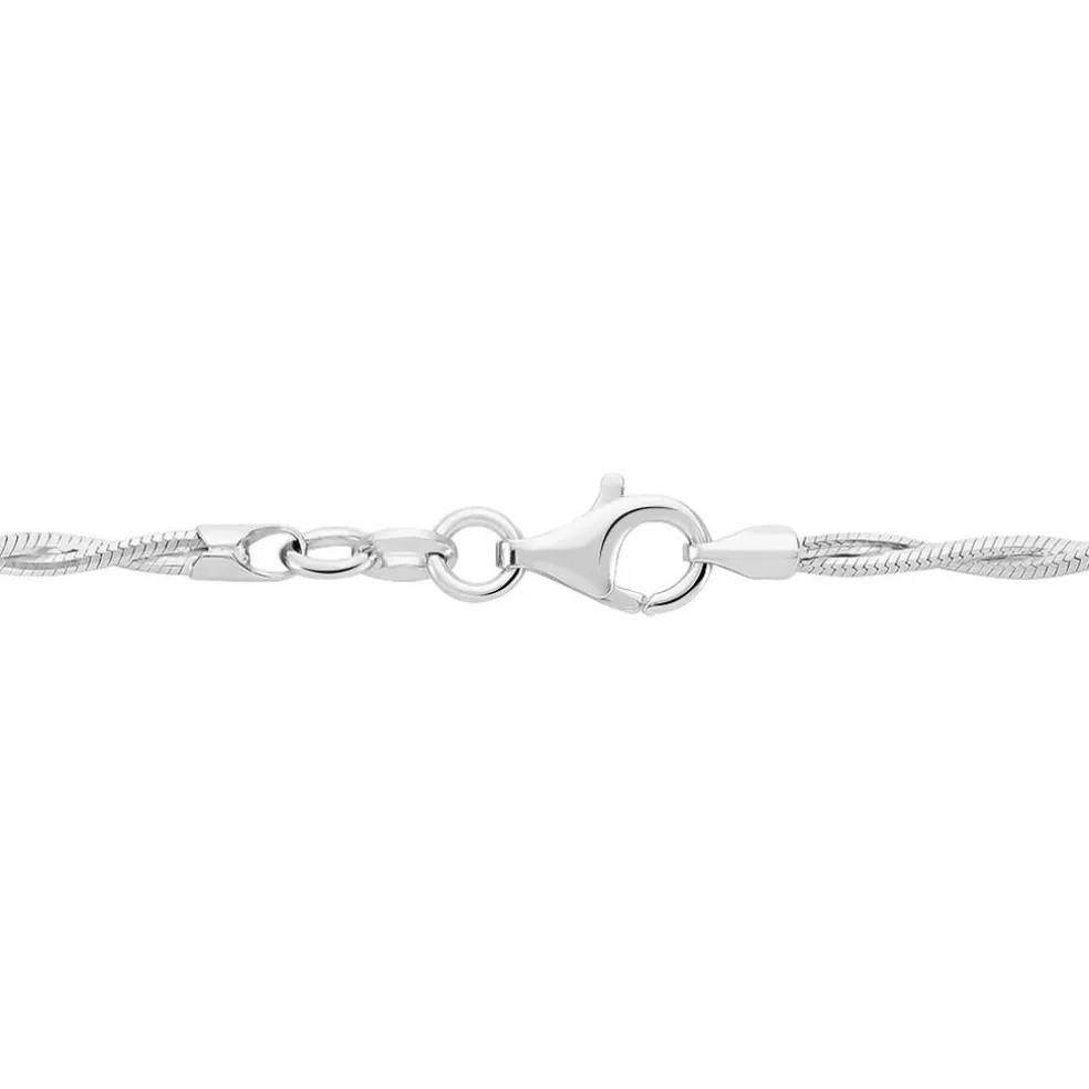 Collier Ciel Argent Blanc