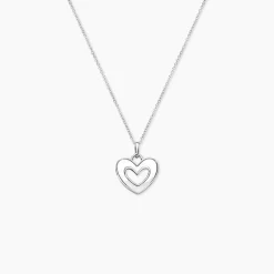 Collier Clarity Argent Blanc Nacre
