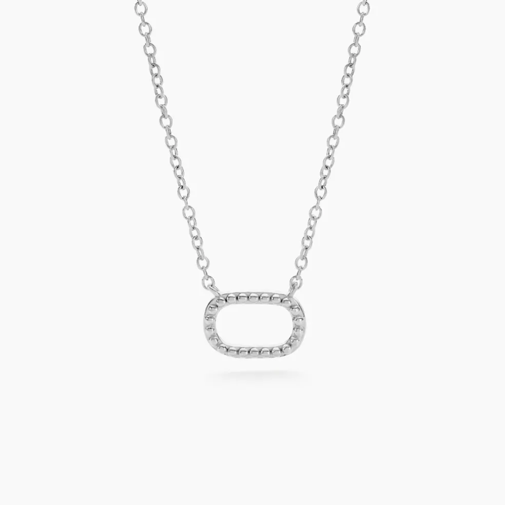 Collier Clem Argent Blanc