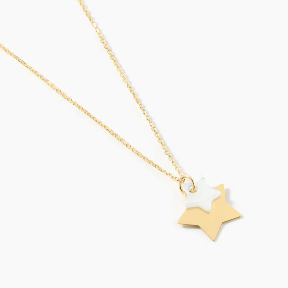 Collier Cleomelia Etoile Or Jaune
