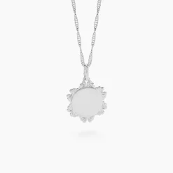 Collier Collette Argent Blanc