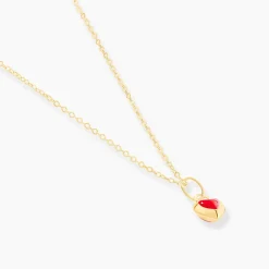 Collier Coralie Coeur Or Jaune