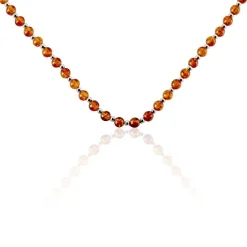 Collier Costin Argent Ambre