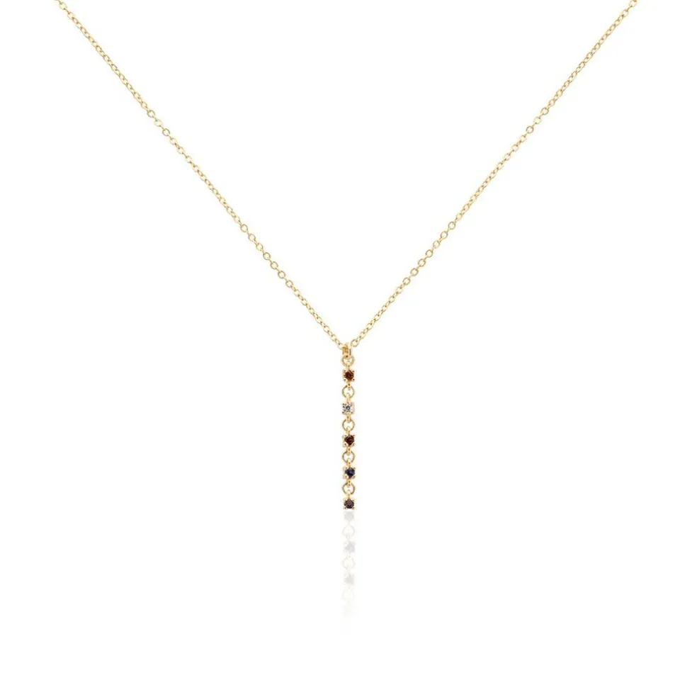 Collier Céphée Plaqué Or Doré Oxyde De Zirconium