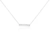 Collier Cyprine Or Blanc Diamant