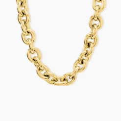 Collier Dafnie Acier Jaune