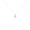 Collier Dai Or Blanc Topaze Oxyde