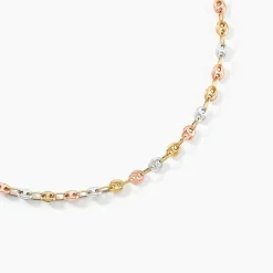 Collier Dami Or Tricolore