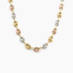 Collier Dami Or Tricolore