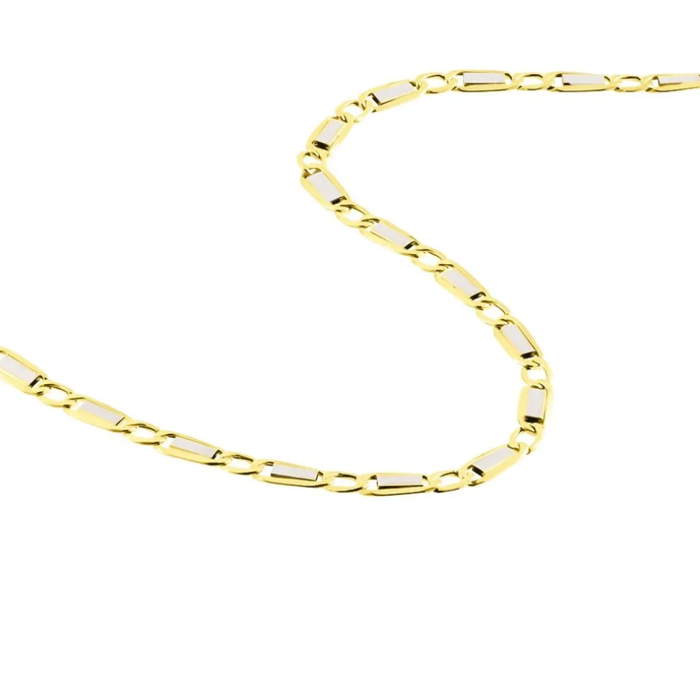 Collier Danae Plaquette Or Bicolore