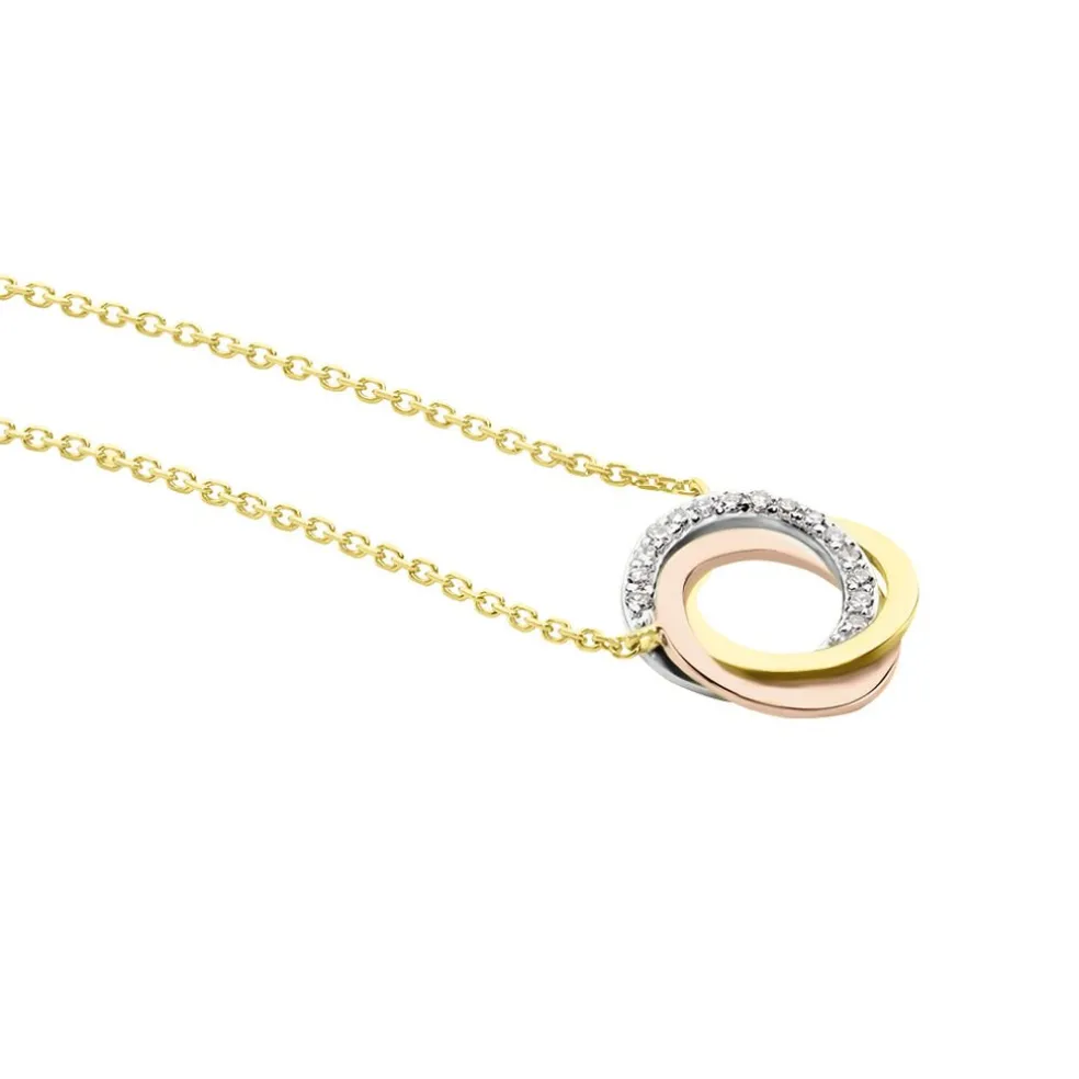Collier Daphnee Or Tricolore Diamant