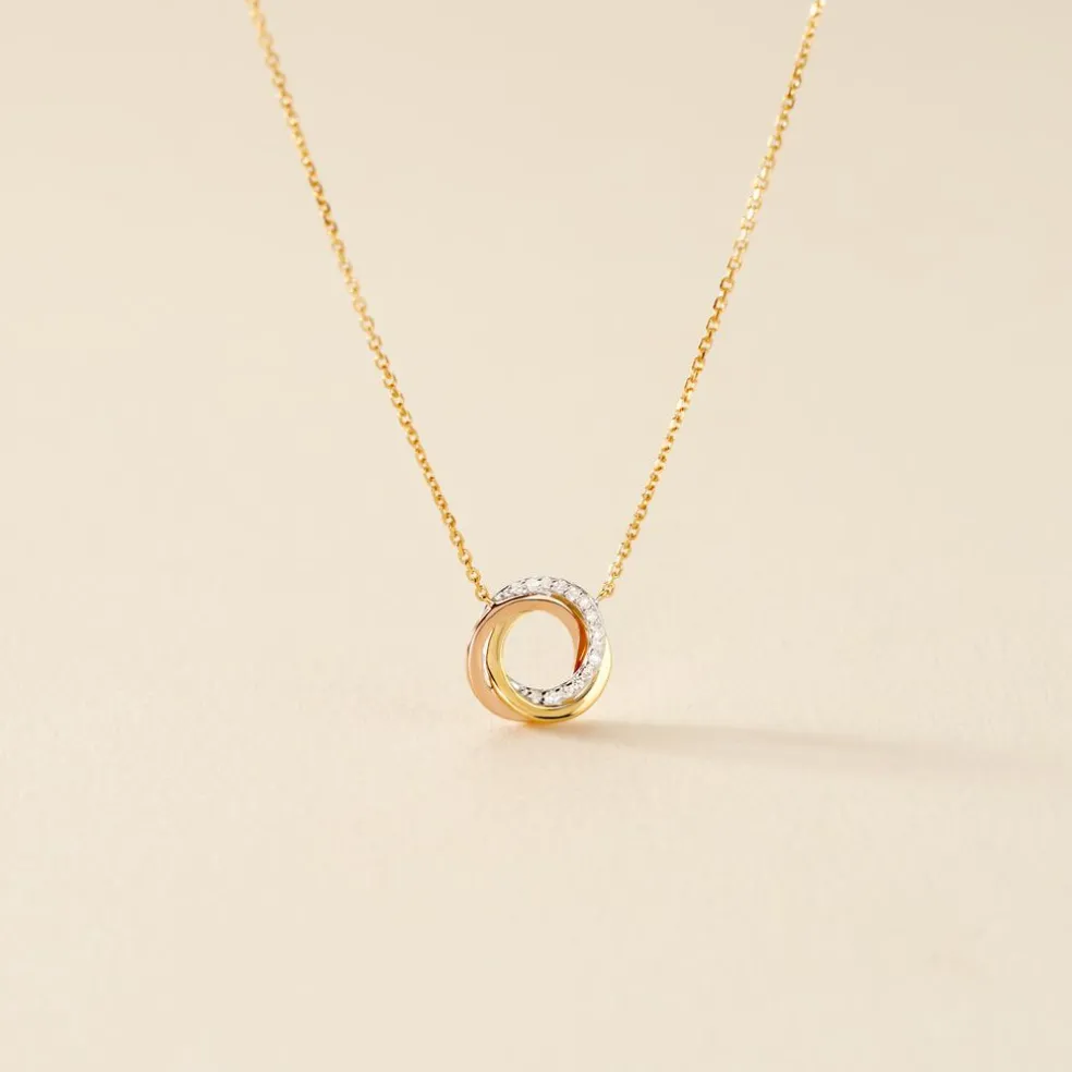 Collier Daphnee Or Tricolore Diamant