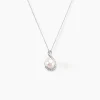 Collier Davy Or Blanc Perle De Culture Oxyde