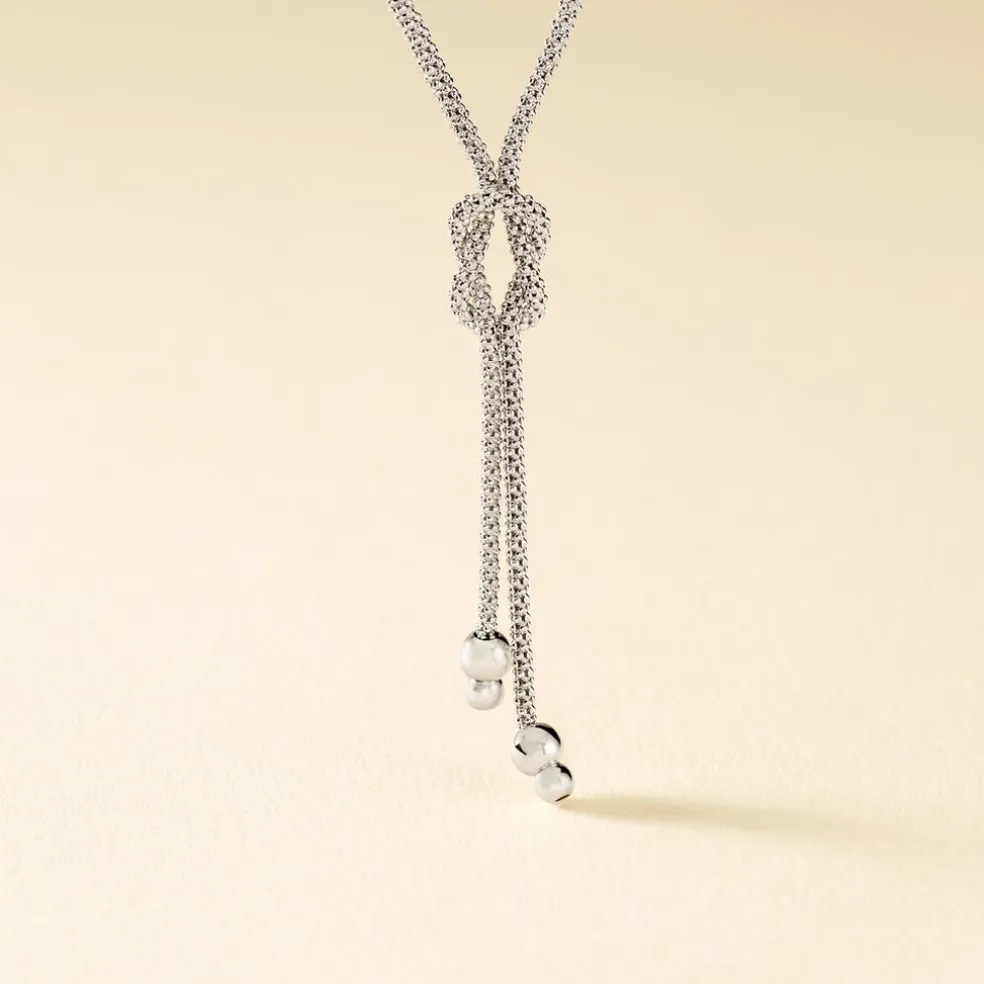 Collier Deauville Argent Blanc