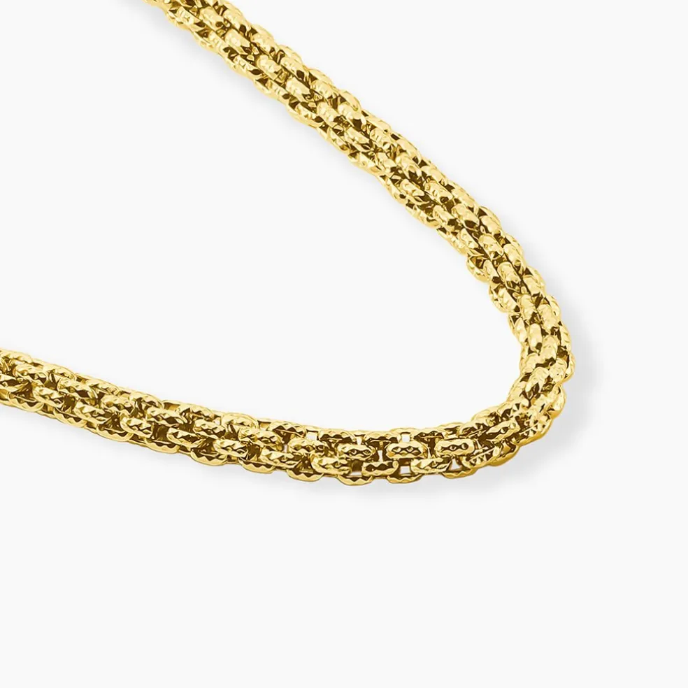 Collier Debbie Acier Jaune