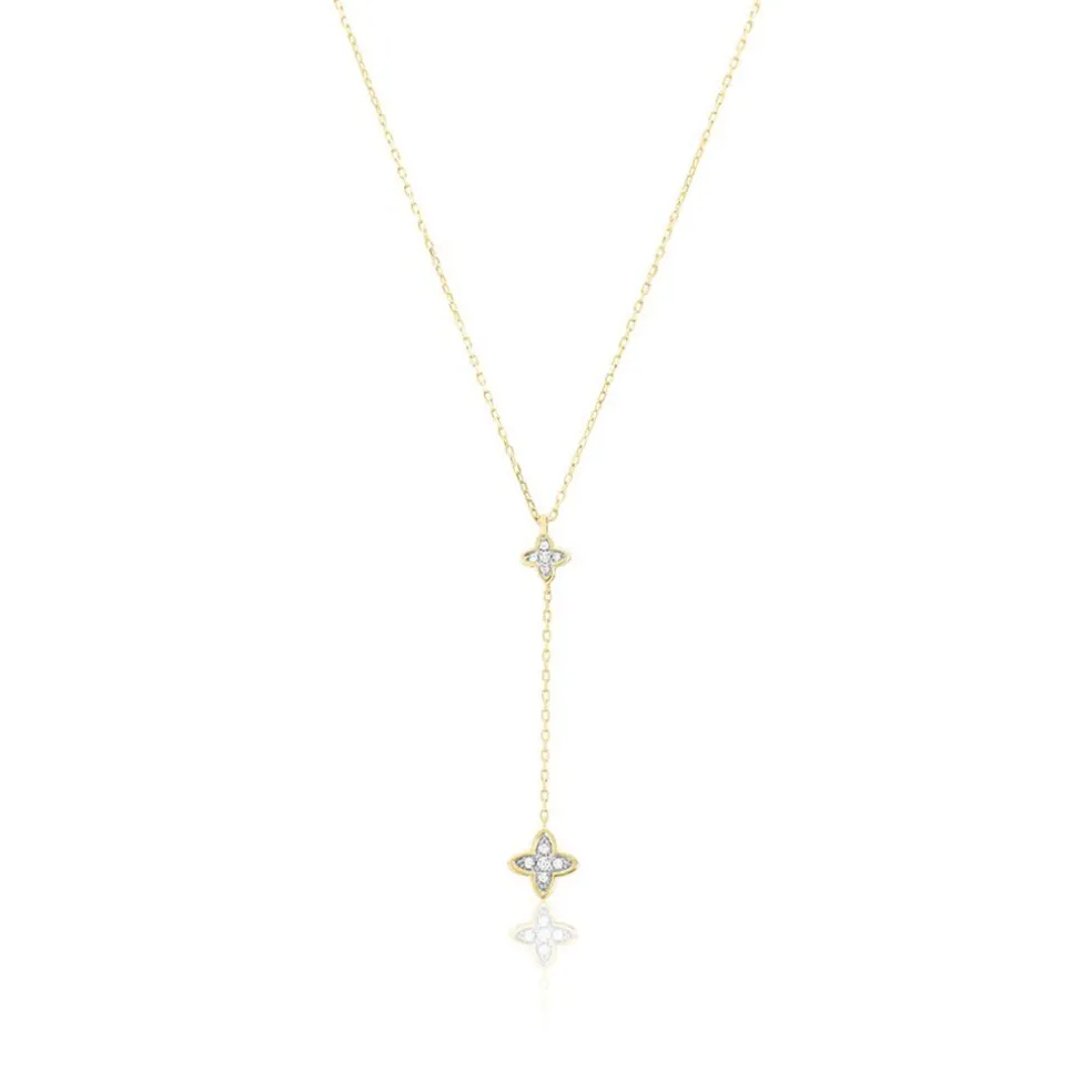 Collier Delicatesse Or Jaune Diamant