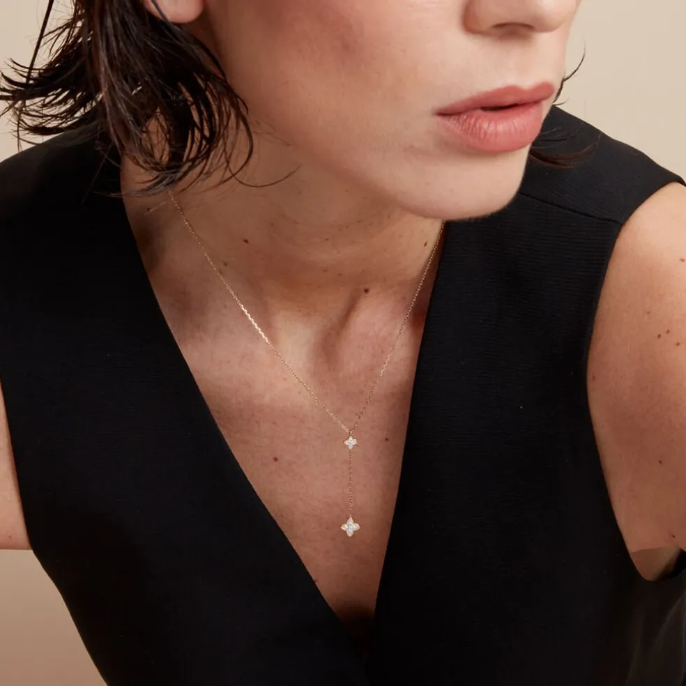 Collier Delicatesse Or Jaune Diamant