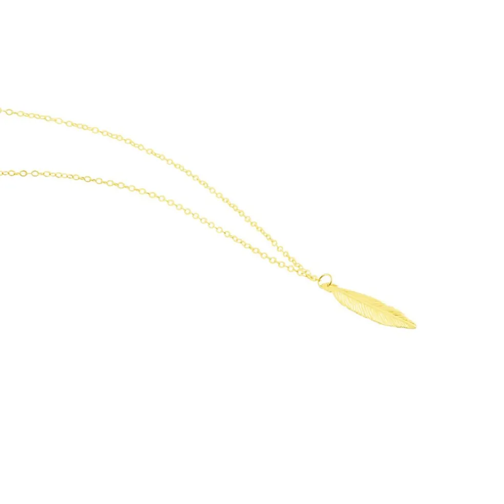 Collier Delphinium Or Jaune