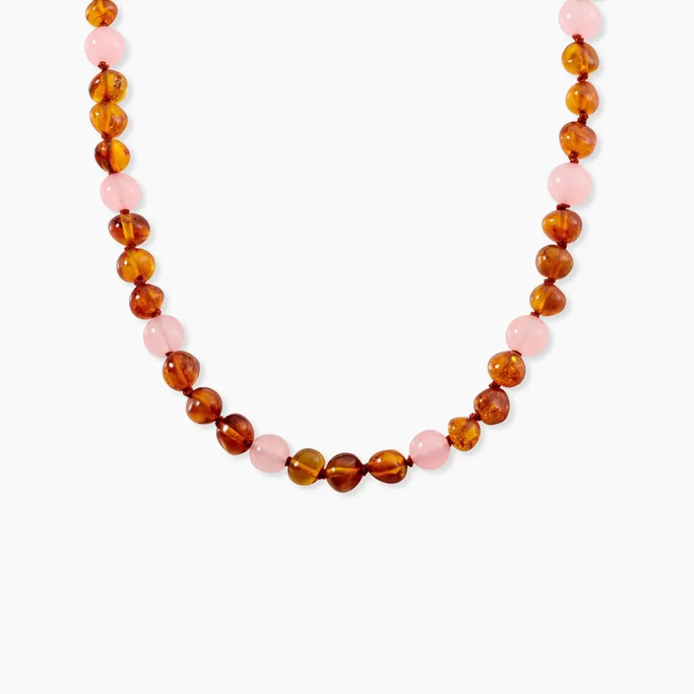 Collier Ditte Ambre Quartz