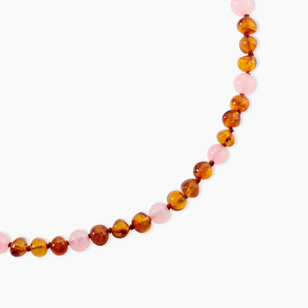 Collier Ditte Ambre Quartz