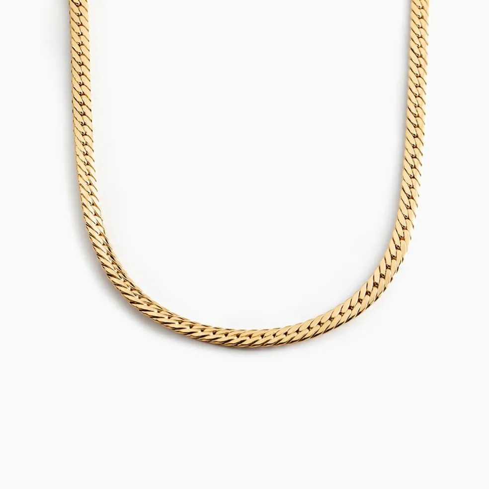 Collier Doline Maille Anglaise Or Jaune