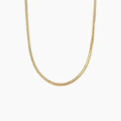 Collier Doline Maille Anglaise Or Jaune