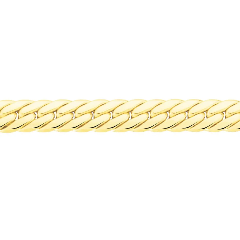Collier Doline Maille Anglaise Or Jaune