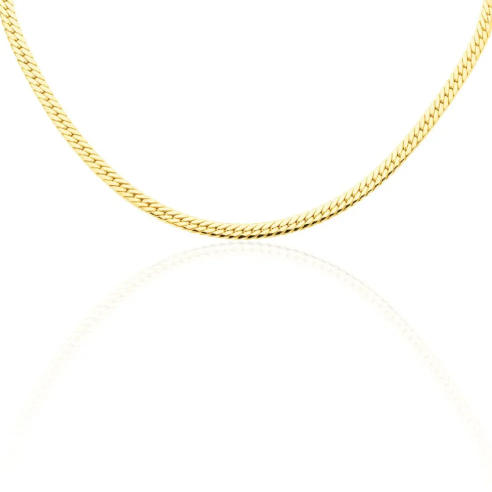 Collier Doline Maille Anglaise Or Jaune