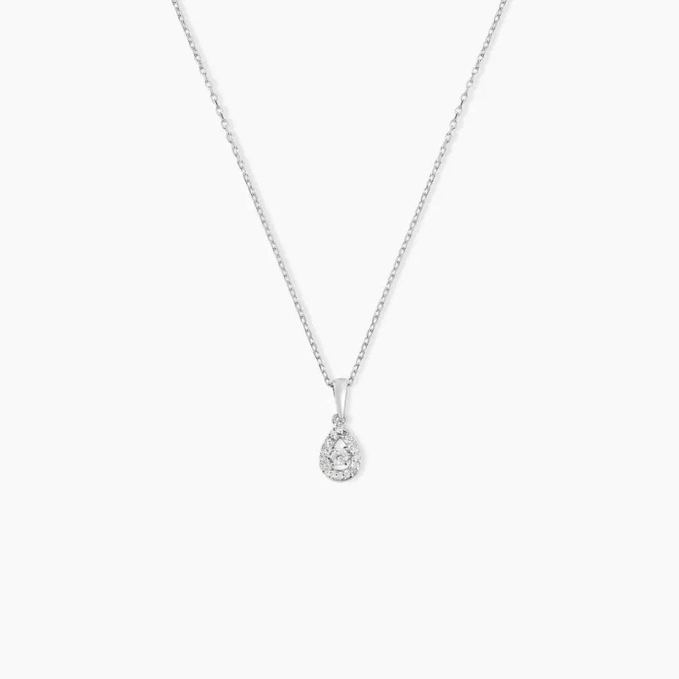 Collier Domitia Or Blanc Diamant