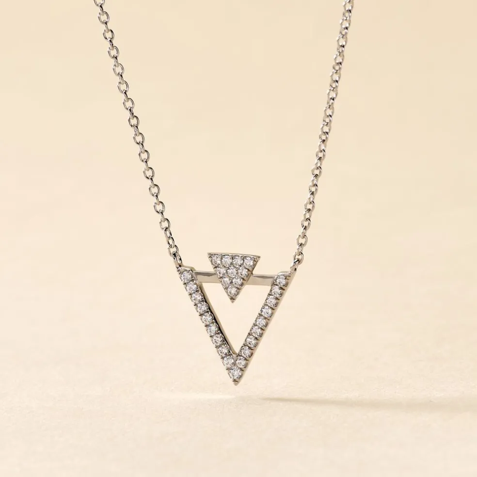 Collier Domnika Argent Blanc Oxyde De Zirconium