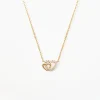 Collier Donaldina Or Jaune Oxyde De Zirconium