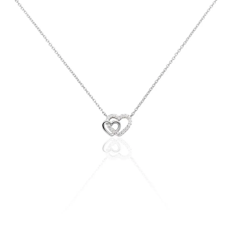 Collier Donatiane Argent Blanc Oxyde De Zirconium