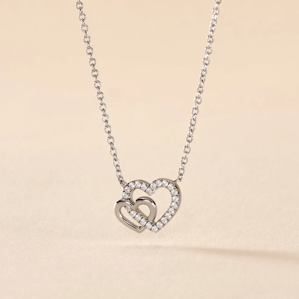 Collier Donatiane Argent Blanc Oxyde De Zirconium