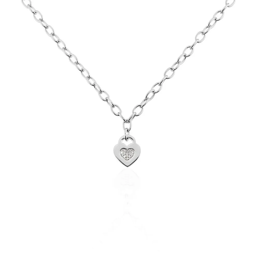 Collier Dorote Argent Blanc Oxyde De Zirconium