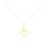 Collier Double Ajoure Or Jaune Perle De Culture