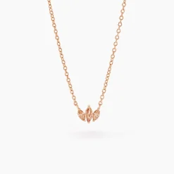 Collier Duchesse Argent Rose Oxyde De Zirconium