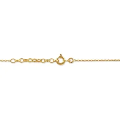 Collier Dyanah Plaque Or Jaune Oxyde De Zirconium