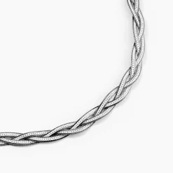 Collier Elae Argent Bicolore