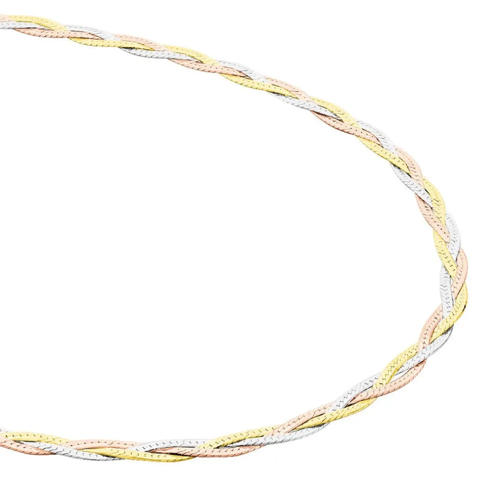 Collier Elae Argent Tricolore