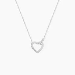 Collier Elanda Argent Blanc Oxyde De Zirconium