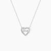 Collier Elansa Argent Blanc Oxyde De Zirconium