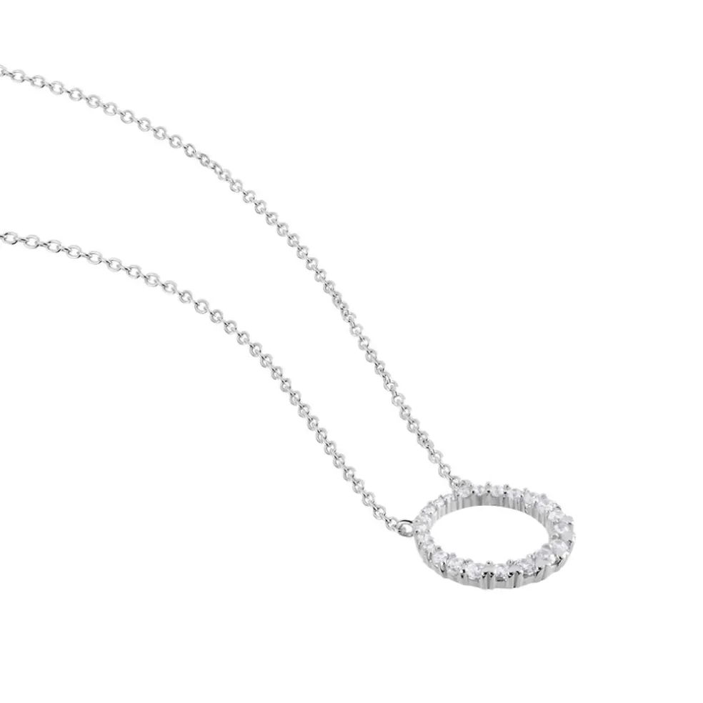 Collier Elaïs Argent Blanc Oxyde De Zirconium