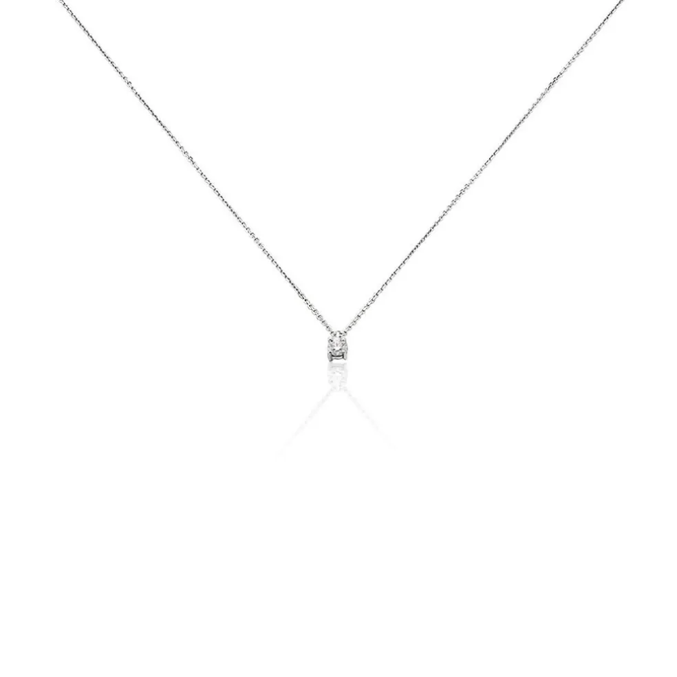 Collier Elfa Or Blanc Diamant
