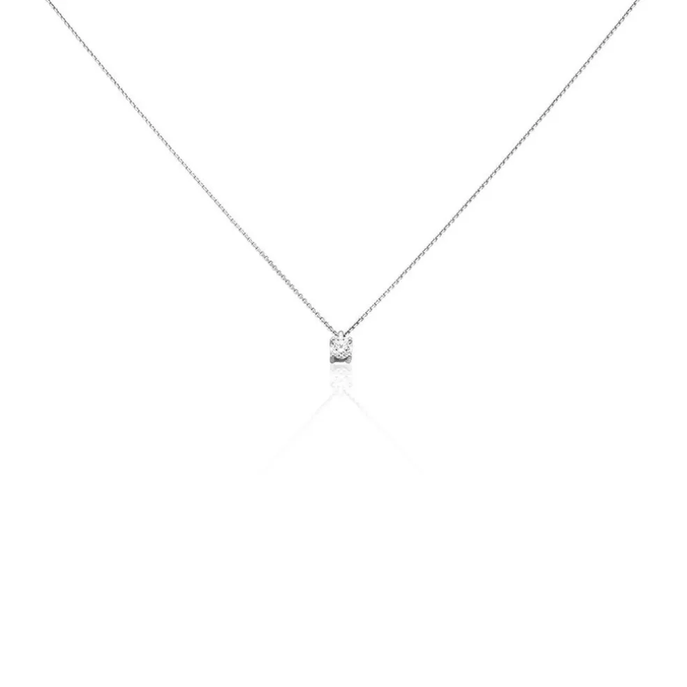 Collier Elfa Or Blanc Diamant