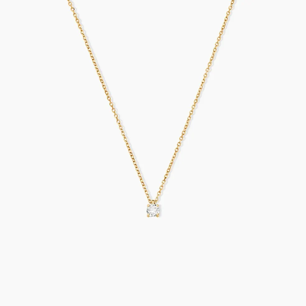 Collier Elfa Or Jaune Diamant