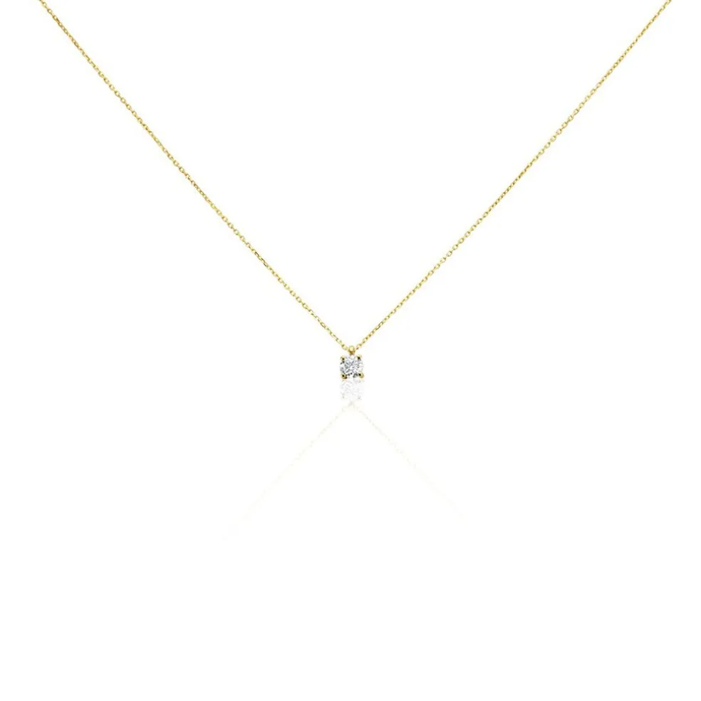 Collier Elfa Or Jaune Diamant